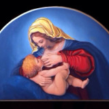 Madonna-col-bambino-olio-su-tavola-50x32-e1439545950105